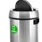 Alpine Industries Round Indoor Metal Can, Stainless Steel Brushed, Stainless Steel/Plastic ALP470-65L-1-CO - alternate 6